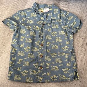 C&C California Kids Tropical Print Button-Down Shirt